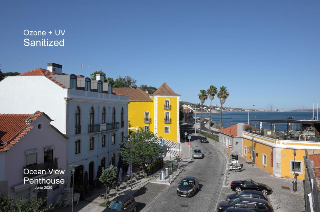 Ocean View Penthouse Lägenhet Paço de Arcos Exteriör bild